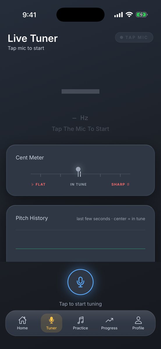 Pitchbird live tuner